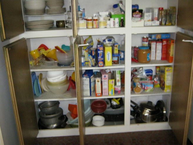 The messy cupboard