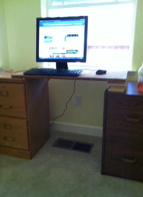 Temporary Computer Desk