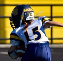 Player #15 hauls butt with the ball!